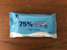 Load image into Gallery viewer, 24 pc Alcohol wipe packet [Sanitary wipes] 10 wipes per packet
