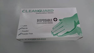 CleanGuard Nitrile Powder Free Examination Gloves 1 Case / 10 boxes per case